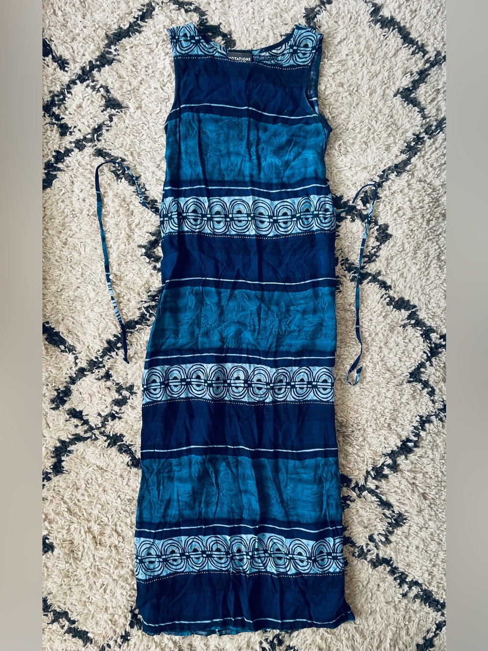 SOLD ON ANOTHER PLATFORM-Vintage 90s Vacation Maxi Dress